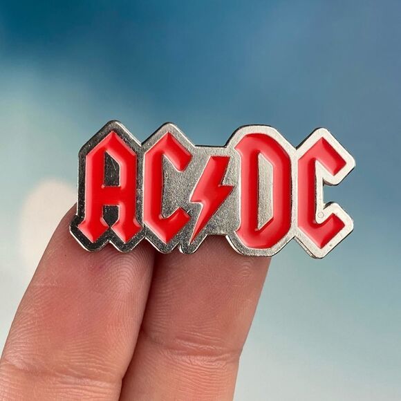 AC/ DC Enamel Pin/ Brooch Lapel - Picture 1 of 7